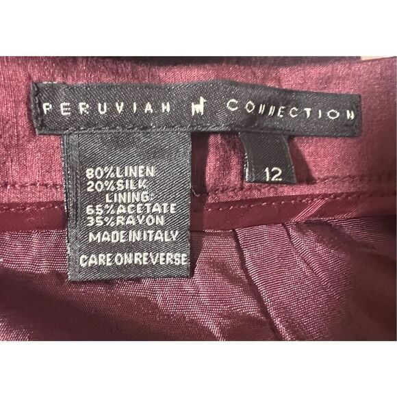 Peruvian Connection Gorgeous silk, and linen blend dress pants 12 - Picture 6 of 7